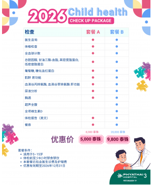 儿童健康体检套餐